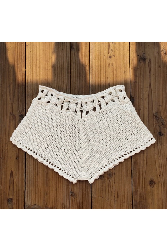 Women Relaxed Crochet Swim Shorts Bottoms Bikini Beach Swimwear Swimming pants
