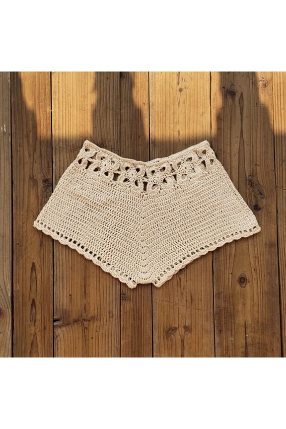 Women Relaxed Crochet Swim Shorts Bottoms Bikini Beach Swimwear Swimming pants