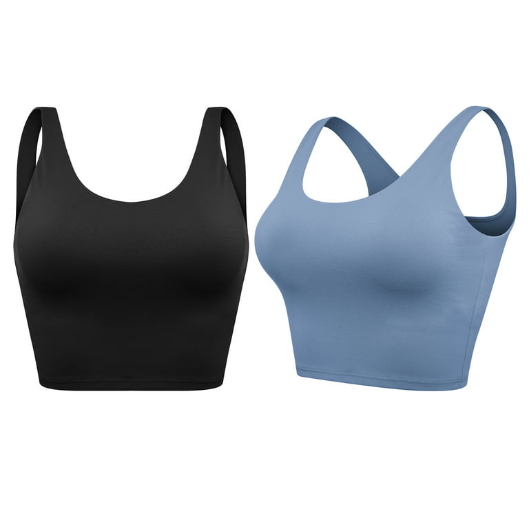 Women Removable Padded Sports Bras Workout Running Yoga Tank Tops
