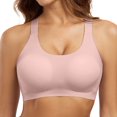 thumbnail image 1 of Women Removable Pads Sports Bra Seamless Push up Thick Strap Bra Comfy Wireless Workout Yoga Tops, 1 of 7