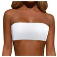 thumbnail image 1 of Women Removable Shoulder Strap Crop Top Strapless Swimwear Tops Strapless Bikini Tube Top Bandeau Swim Top Strapless Tops for Women Tube Top Swimsuit Blouse, 1 of 7