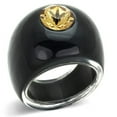 thumbnail image 1 of Women Resin Ring with Top Grade Crystal in Light Smoked - Size 10, 1 of 1