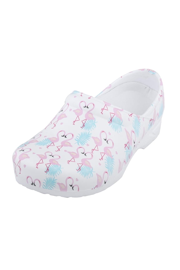 Women Resistant Service Work Nursing Shoes Flamingo Patterned - 39