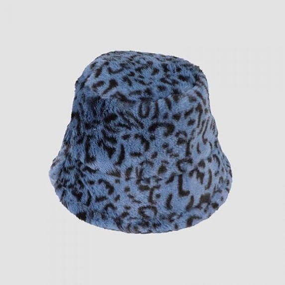Women Retro Bucket Hat Faux Fur Fisherman Cap Multicolor Soft Warm Cloche Hats Outdoor Casual Accessories Female Basin Hat