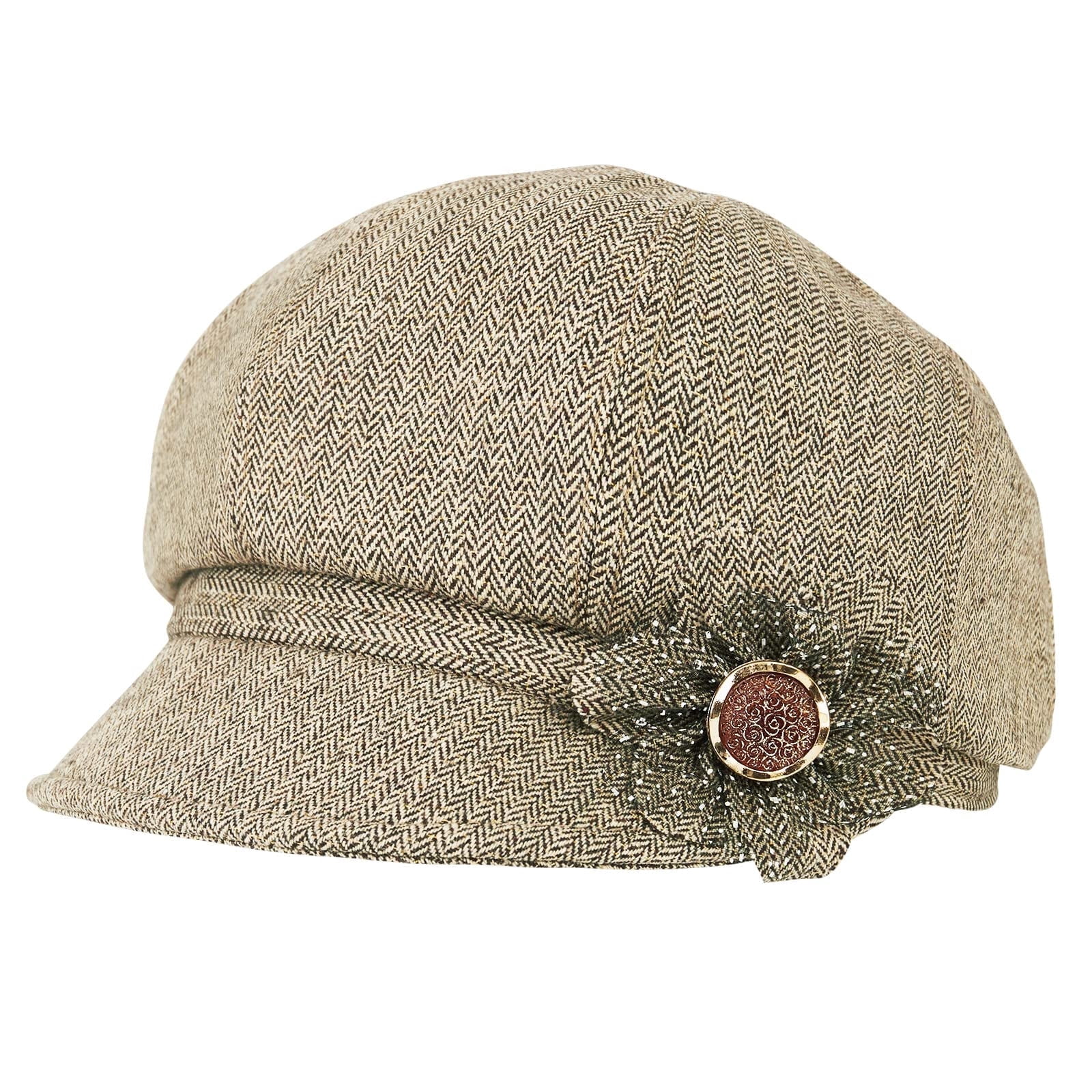 Women Retro Classic Visor Newsboy Cabbie Cap Beret Hats with  display picture 2