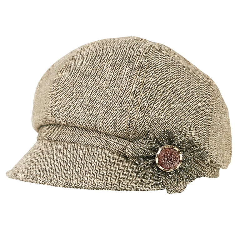 Women Retro Classic Visor Newsboy Cabbie Cap Beret Hats with  display picture 1