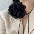 thumbnail image 1 of Women Retro Flower Choker Necklace,Solid Color Elegant Lace Adjustable Strappy Collar Necklace, 1 of 7