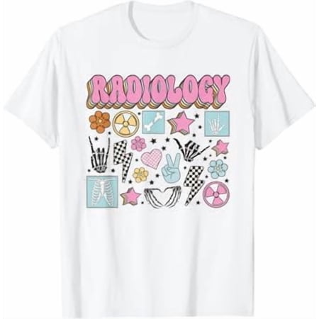 Women Retro Radiology Nurse RAD Tech CT MRI Tech Graduation T-Shirt