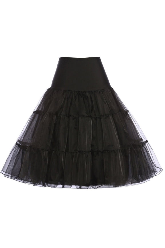 Women Retro Vintage 50s 60s Netting Underskirt Bridal Wedding Crinoline Petticoat