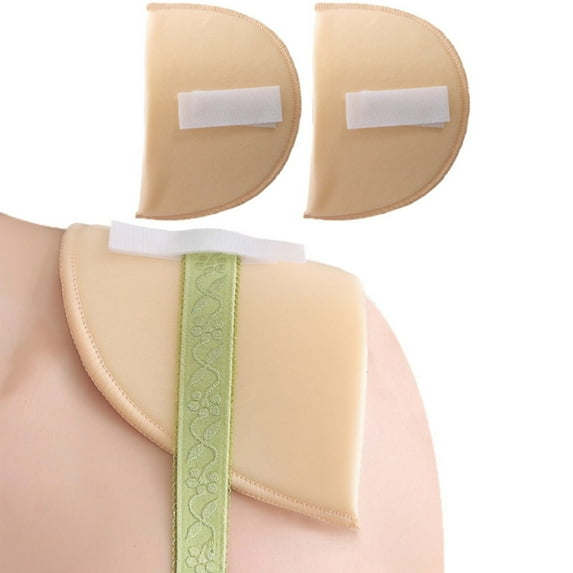 Women Reusable Bra Strap Cushions Pliable Holder Supple Non Slip Ease Shoulder Pads Material Sponge Sticker
