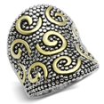 thumbnail image 1 of Women Reverse Two-Tone Brass Ring with No Stone in No Stone - Size 6, 1 of 1