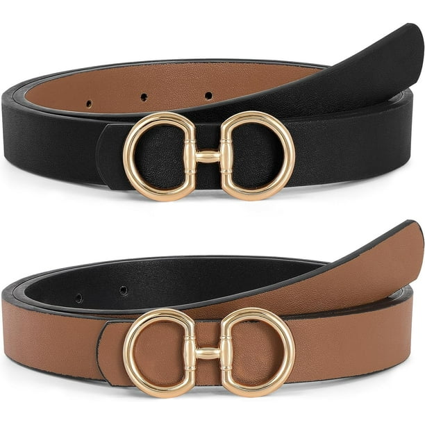 Women Reversible Leather Belt for Jeans Pants Fashion Ladies  display picture 1