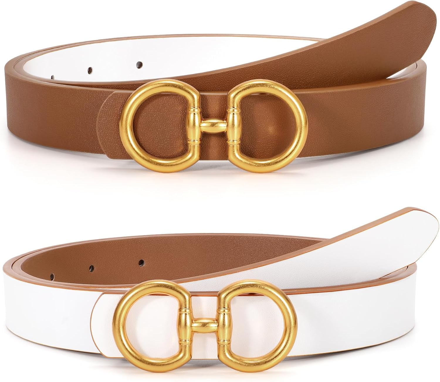 Women Reversible Leather Belt for Jeans Pants Fashion Ladies  display picture 3