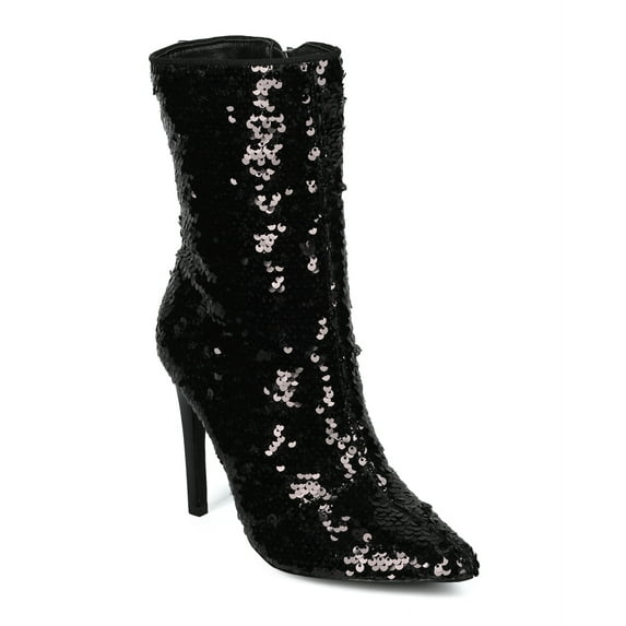 Women Reversible Sequin Pointy Toe Stiletto Tall Boot - HF57 By Cape Robbin Collection