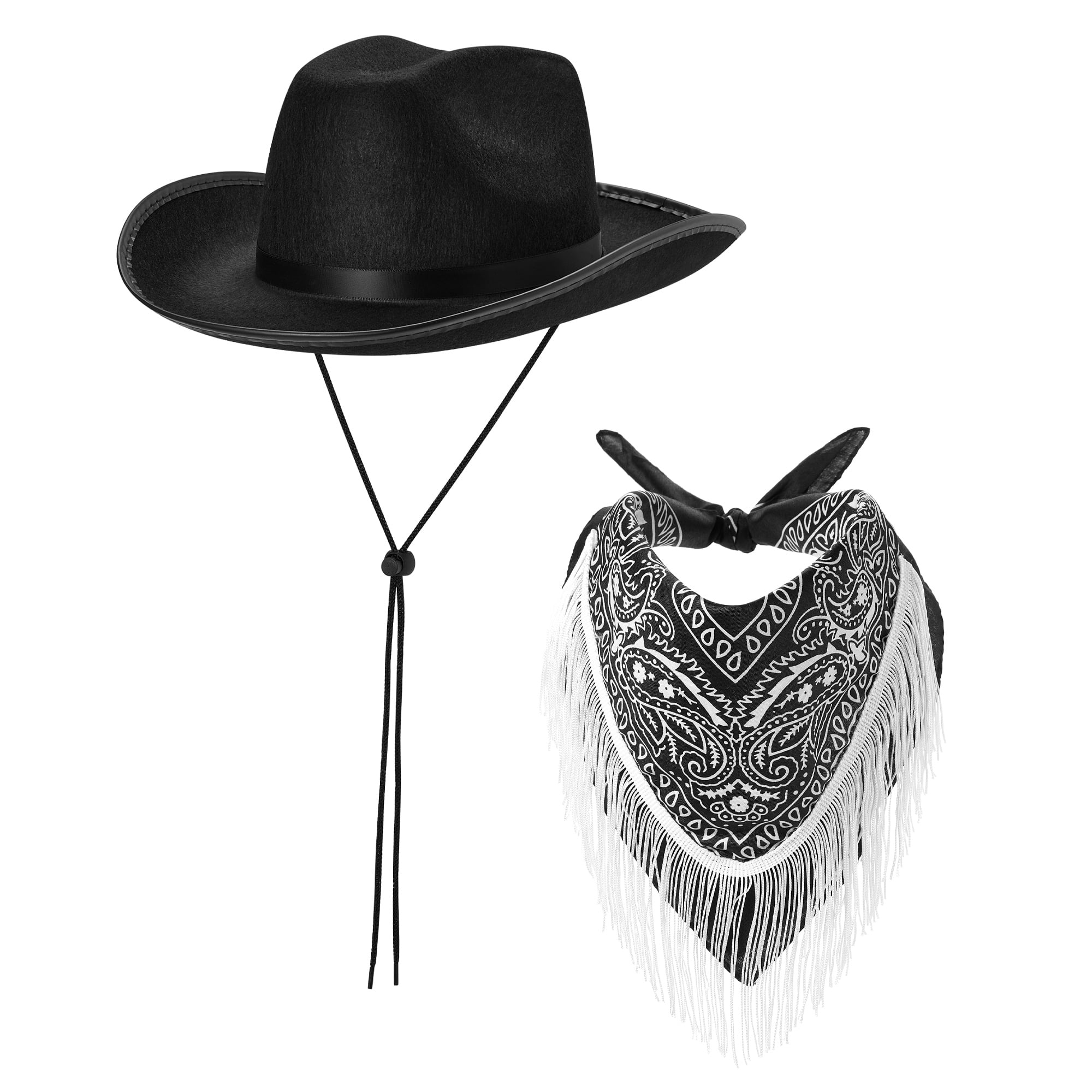 Women Rhinestone Cowboy Hats Wide Brim Western Style Furry Cowgirl Hats Birthday Party Supplies