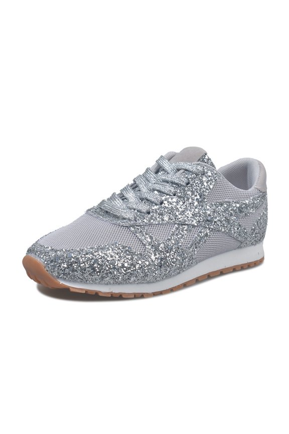 Women Rhinestone Sneakers Breathable Casual Walking Shoes Sequin Fashion Trainers