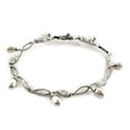 thumbnail image 1 of Women Rhodium 925 Sterling Silver Bracelet with Synthetic in White - 7 in., 1 of 1