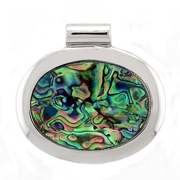 Women Rhodium 925 Sterling Silver Pendant with Precious Stone in White