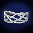 thumbnail image 1 of Women Rhodium 925 Sterling Silver Ring with AAA Grade CZ in Clear - Size 5, 1 of 1