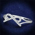 thumbnail image 1 of Women Rhodium 925 Sterling Silver Ring with AAA Grade CZ in Clear - Size 6, 1 of 1