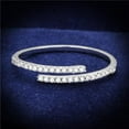 thumbnail image 1 of Women Rhodium 925 Sterling Silver Ring with AAA Grade CZ in Clear - Size 7, 1 of 1