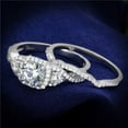 thumbnail image 1 of Women Rhodium 925 Sterling Silver Ring with AAA Grade CZ in Clear - Size 7, 1 of 1