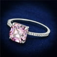 thumbnail image 1 of Women Rhodium 925 Sterling Silver Ring with Cubic in Rose - Size 7, 1 of 1