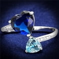 thumbnail image 1 of Women Rhodium 925 Sterling Silver Ring with Synthetic in Montana - Size 9, 1 of 1