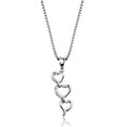 thumbnail image 1 of Women Rhodium Brass Chain Pendant with AAA Grade CZ in Clear - 16.25 in., 1 of 1