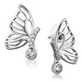 thumbnail image 1 of Women Rhodium Brass Earrings with AAA Grade CZ in Clear, 1 of 1