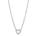 thumbnail image 1 of Women Rhodium Brass Necklace with AAA Grade CZ in Clear - 16 in., 1 of 1