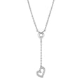 thumbnail image 1 of Women Rhodium Brass Necklace with AAA Grade CZ in Clear - 16 in., 1 of 1