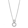 thumbnail image 1 of Women Rhodium Brass Necklace with AAA Grade CZ in Clear - 16 in., 1 of 1