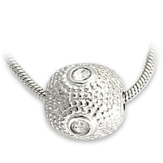 Women Rhodium Brass Pendant with Top Grade Crystal in Clear - 15 in.