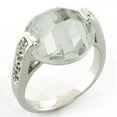 thumbnail image 1 of Women Rhodium Brass Ring with AAA Grade CZ in Clear - Size 6, 1 of 1