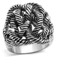 thumbnail image 1 of Women Rhodium Brass Ring with No Stone in No Stone - Size 5, 1 of 1