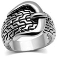thumbnail image 1 of Women Rhodium Brass Ring with No Stone in No Stone - Size 5, 1 of 1