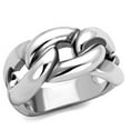 thumbnail image 1 of Women Rhodium Brass Ring with No Stone in No Stone - Size 8, 1 of 1
