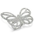 thumbnail image 1 of Women Rhodium Brass Ring with Top Grade Crystal in Clear - Size 7, 1 of 1