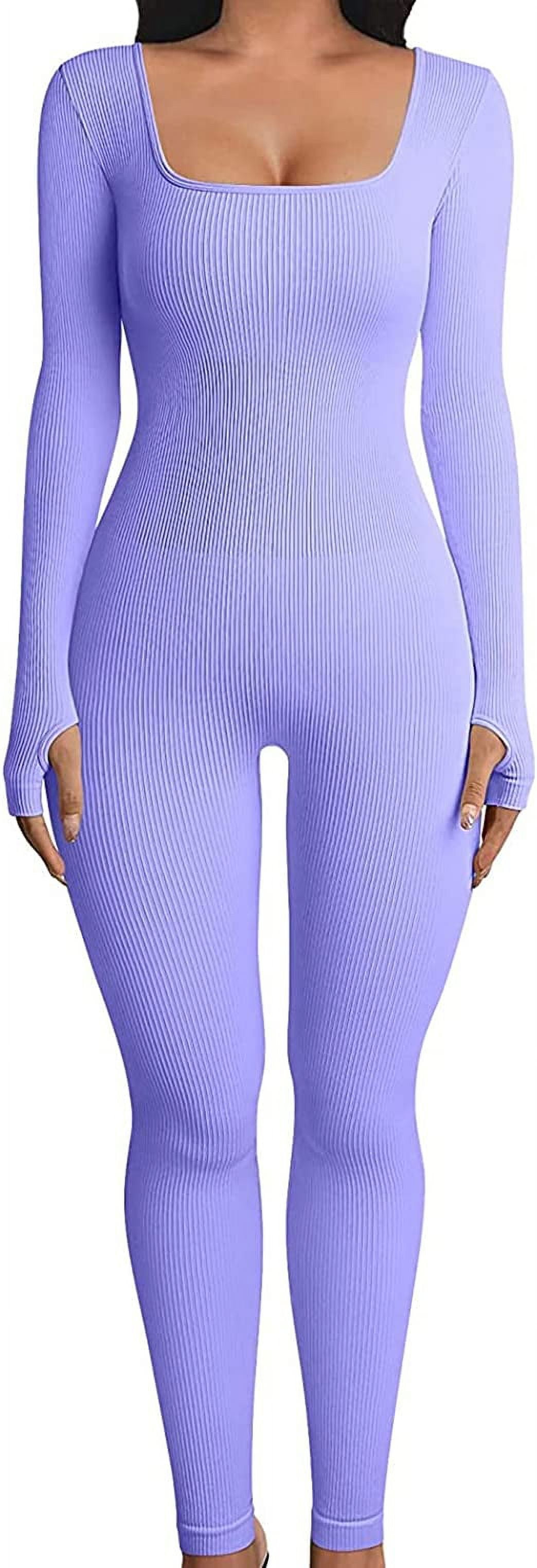 Seamless Yoga Jumpsuit Athletic Fitness Bodysuit Compression Long Sleeve Yoga Su