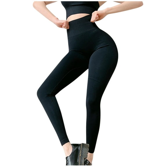 Women Ribbed Seamless Leggings High Waisted Workout Gym Yoga Pants Butt Lifting Tights Activewear Women Clothes