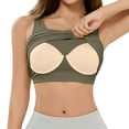 thumbnail image 1 of Women Ribbed Tank Tops Built in Bra Basic Tank Top Sleeveless Undershirt Tank, 1 of 6