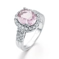 thumbnail image 1 of Women Ring Alloy With Zirconia Stone Simple Plated Fashion Jewelry Gift For Her Elegant Pink Ring Party Ring Statement, 1 of 5