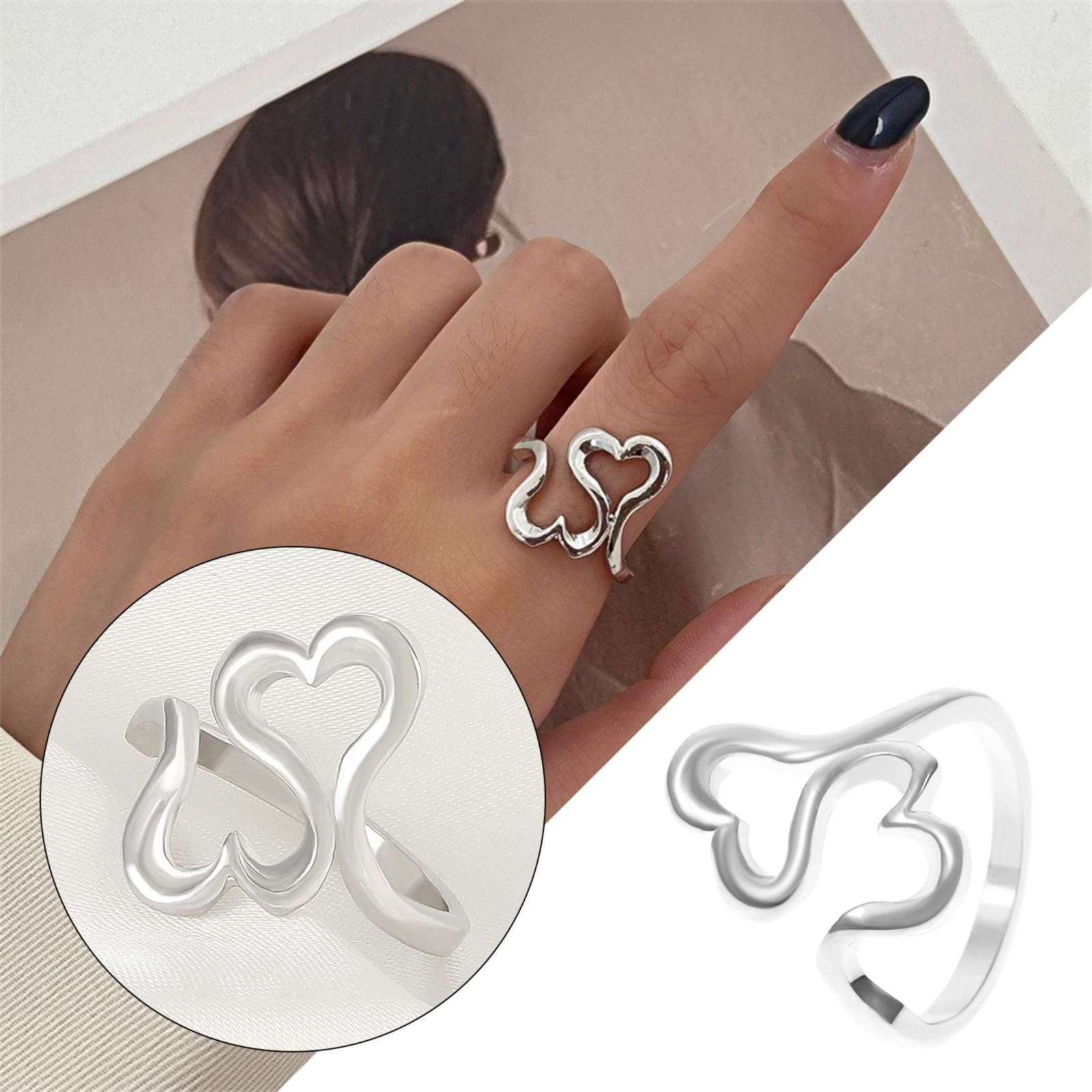 Amazon.com: VUTRIEU2K Heart Seal Letters Ring For Men Stainless Steel  Engrave Flower A-Z Ring Finger Jewelry Accessory Gift PJ5AA (X-9) :  Clothing, Shoes & Jewelry