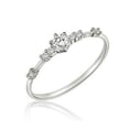 thumbnail image 1 of Women Rings Jewelry Accessories Rose Gold Silver Color Wedding Engagement Ring Jewellery Fashion Zircon Rings Fine Metal Ring, 1 of 1