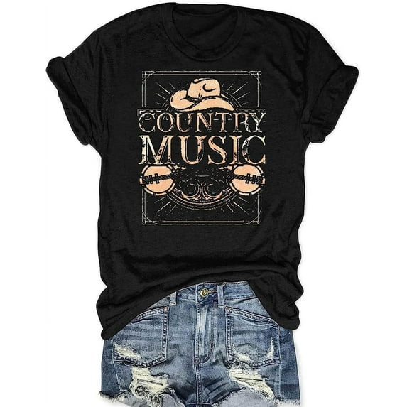 Women Rock Band T Shirts Vintage Rock Music Graphic Tees Summer Casual Short Sleeve Concert Shirt Tops Black 2X-Large