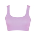 thumbnail image 1 of Womens Crop Tank Tops Basic Ribbed Sleeveless Scoop Neck Tees Quick Dry Casual Cami Tops, 1 of 2