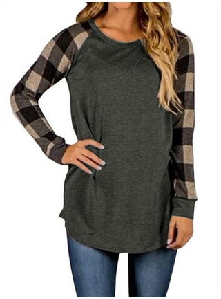 Black WOMEN Long Sleeve Check Print Flannel Shirt 2409342