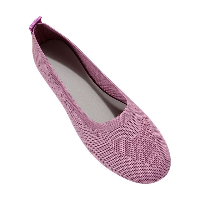 Women Round Toe Flats Comfortable Walking Shoes Dressy Slipons Loafers
