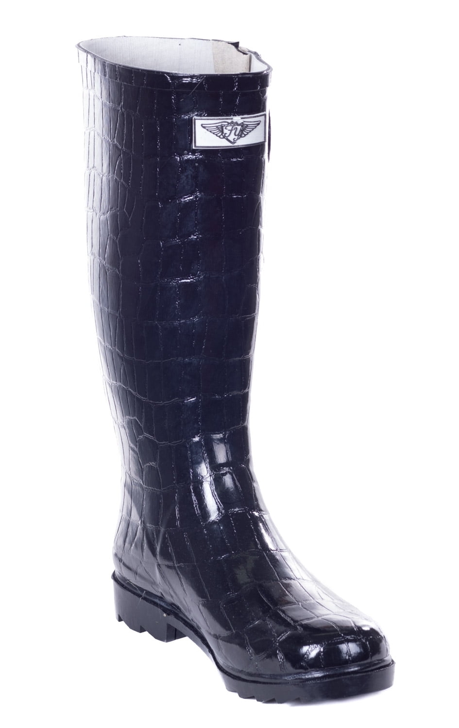 Women Rubber Rain Boots, Croco Patterns Designs